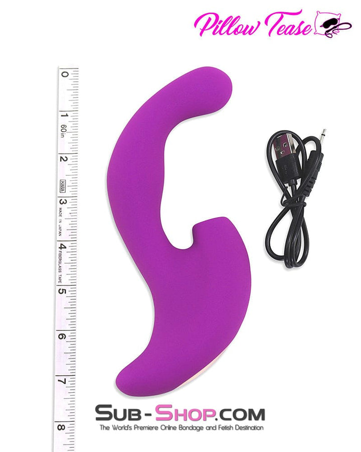 7225M      10 Function Waterproof Silicone Clit Suction G-spot Vibrator Vibrators   , Sub-Shop.com Bondage and Fetish Superstore