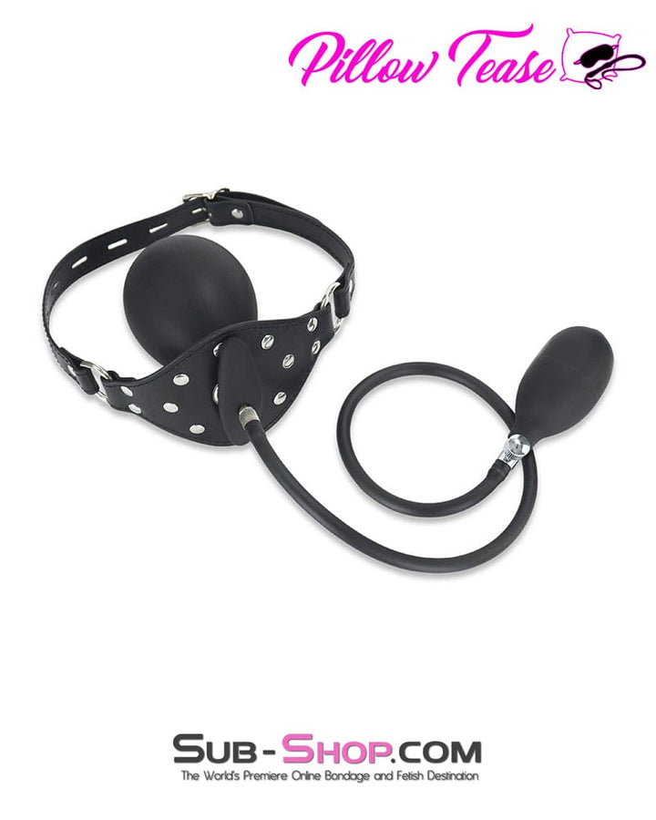 7311DL      Inflatable Locking Tongue Depressor Gag with Removable Pump Gags   , Sub-Shop.com Bondage and Fetish Superstore