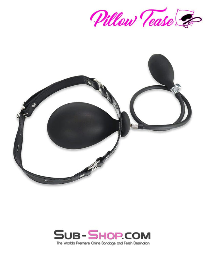 7311DL      Inflatable Locking Tongue Depressor Gag with Removable Pump Gags   , Sub-Shop.com Bondage and Fetish Superstore