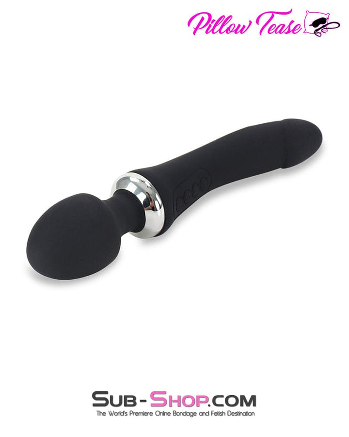 7805M Dual Motor 12 Function Double Penetration Heating Silicone Wand Vibrator Vibrators , Sub-Shop.com Bondage and Fetish Superstore