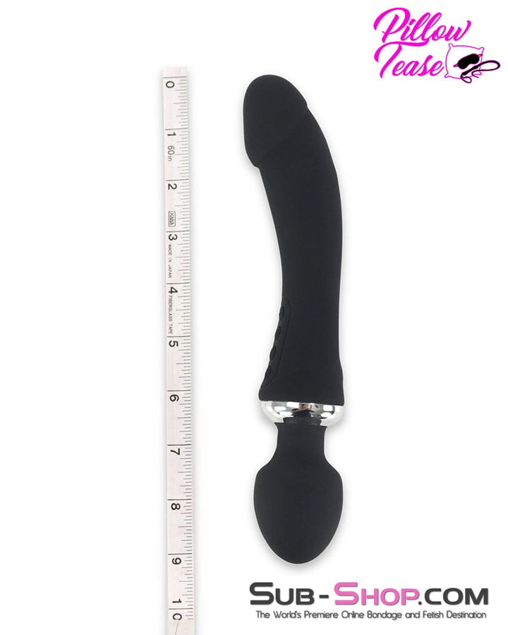 7805M      Dual Motor 12 Function Double Penetration Heating Silicone Wand Vibrator Vibrators   , Sub-Shop.com Bondage and Fetish Superstore