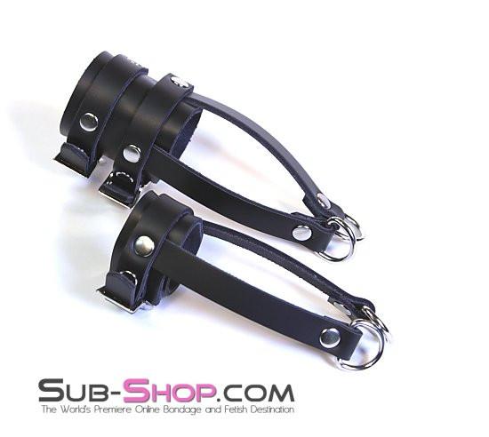 0788A-SIS      Sissy's Leather Buckling Ball Stretcher Bondage Strap Sissy   , Sub-Shop.com Bondage and Fetish Superstore