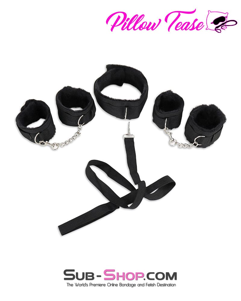 8 Piece Black Total Bondage Kit Bdsm Bondage Gear Sub Shop Sub