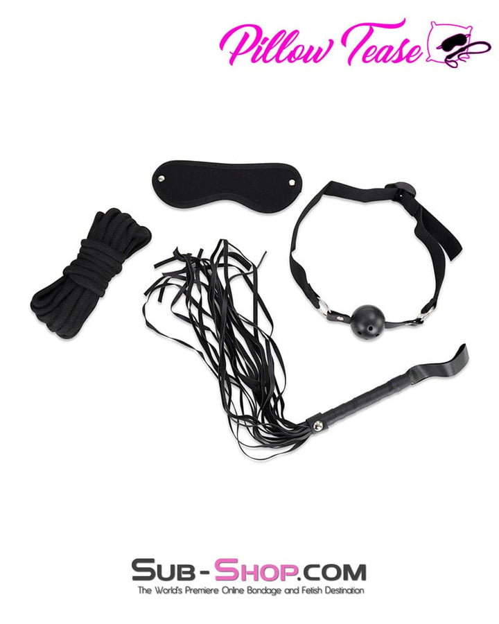 7908DL      8 Piece Black Total Bondage Kit Bondage Set   , Sub-Shop.com Bondage and Fetish Superstore