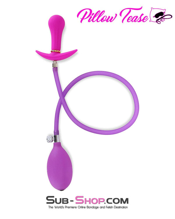 7923M      Vibro Ball Silicone Inflatable Butt Plug with Removable Pump Hose Butt Plug   , Sub-Shop.com Bondage and Fetish Superstore