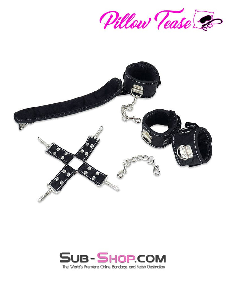 8928DL      Leatherette and Lace 10 Piece Complete Bondage Kit Bondage Set   , Sub-Shop.com Bondage and Fetish Superstore