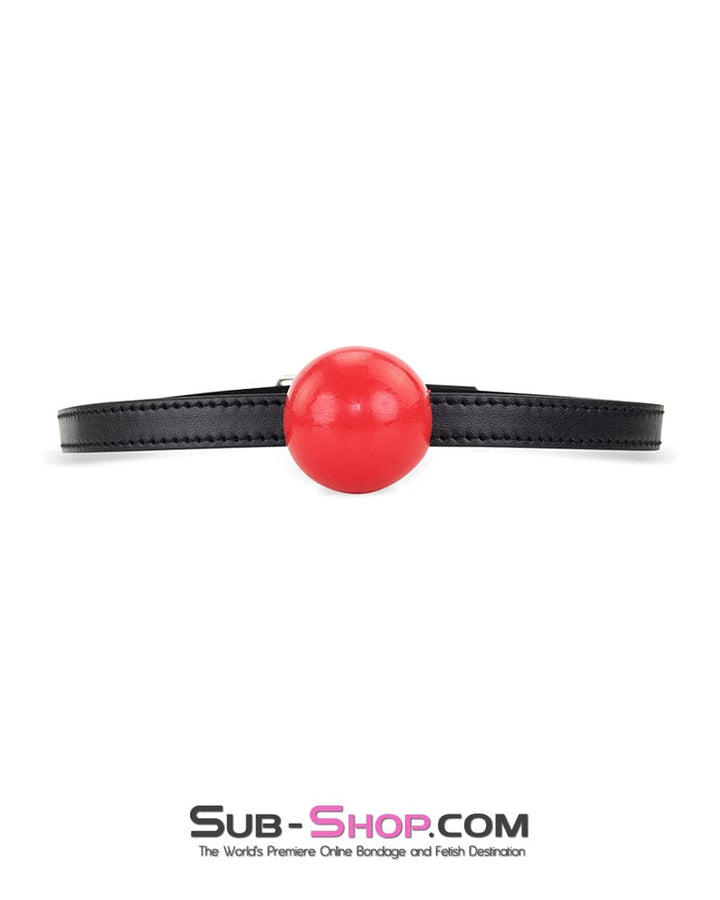 8998DL Bondage Basics Red Rubber Classic Ball Gag - SPECIAL OFFER! CHECKOUT SPECIAL OFFER , Sub-Shop.com Bondage and Fetish Superstore