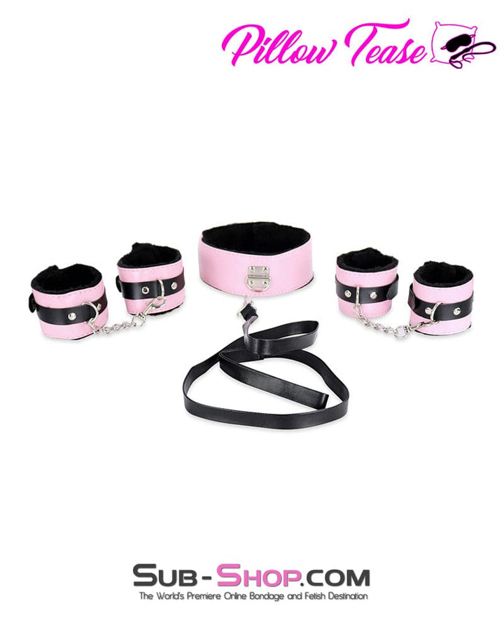 9023DL      8 Pc Purrfectly Pink Plush Bondage Fantasy Set Bondage Set   , Sub-Shop.com Bondage and Fetish Superstore