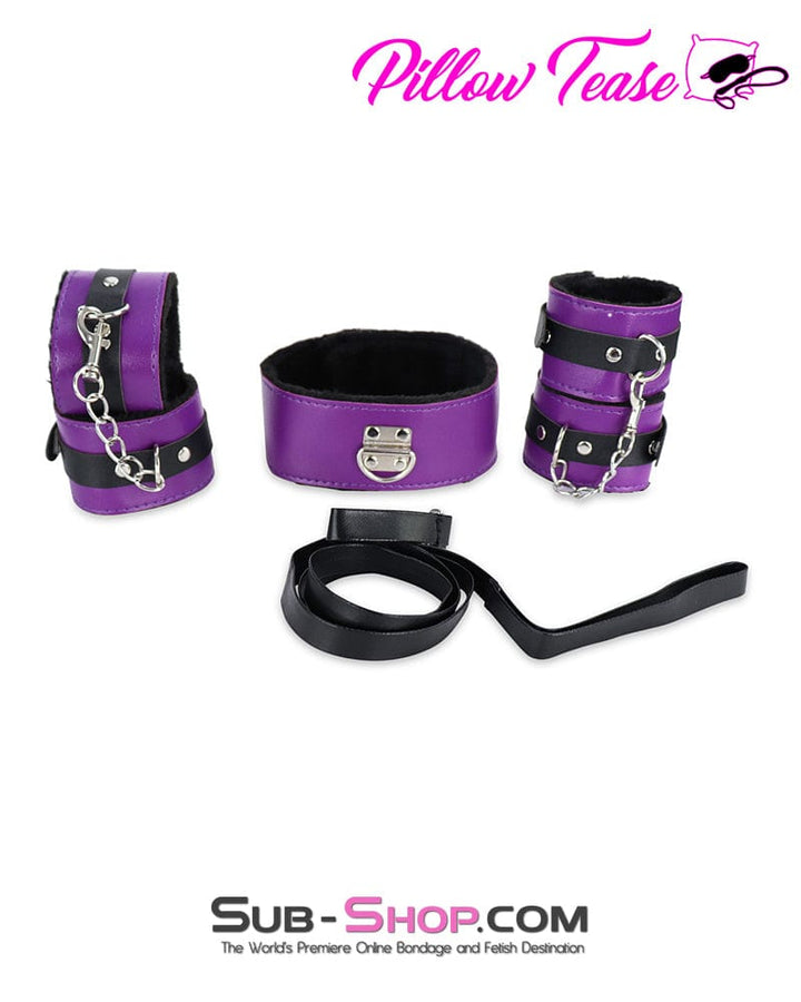 9800DL      8 Pc Plush Purple Bondage Fantasy Set Bondage Set   , Sub-Shop.com Bondage and Fetish Superstore