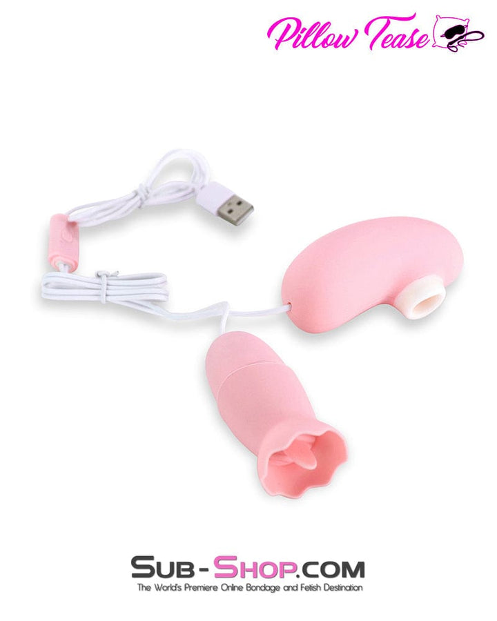 9979M      7 Function Suction and Vibration Bullet Dual Ended Pleaser Vibrators   , Sub-Shop.com Bondage and Fetish Superstore