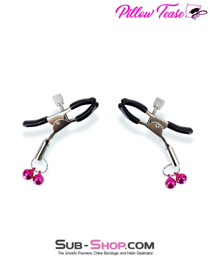 0383M      Little Bells Adjustable Rubber Tipped Nipple Clamps - MEGA Deal MEGA Deal   , Sub-Shop.com Bondage and Fetish Superstore