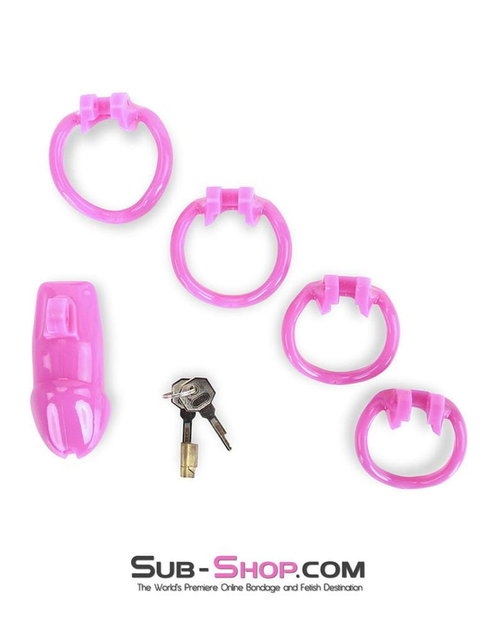 0395AE      Hot Pink Head High Security Male Chastity Sensation Device - MEGA Deal MEGA Deal   , Sub-Shop.com Bondage and Fetish Superstore