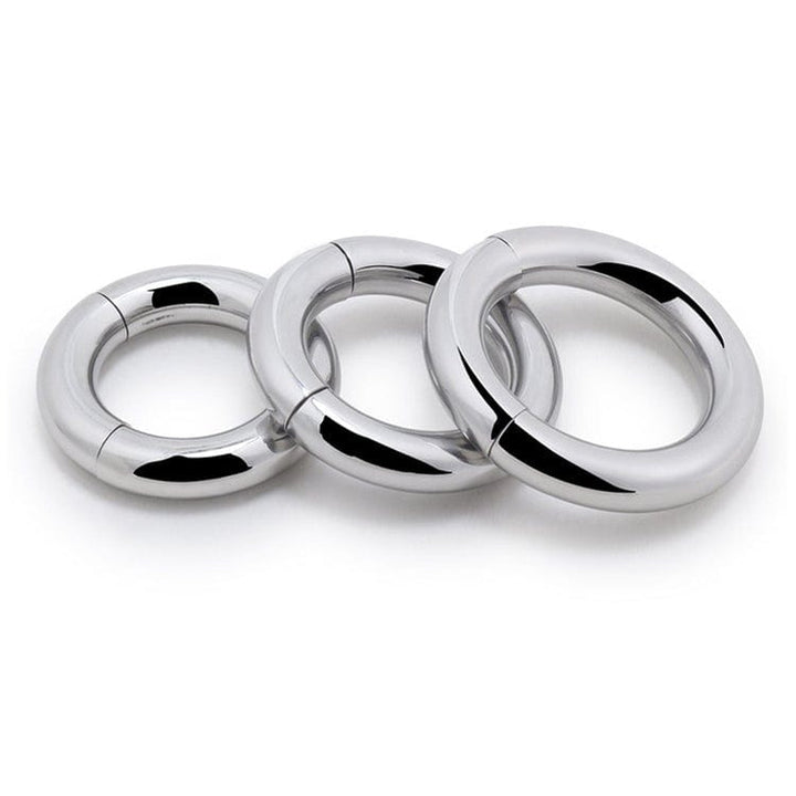 0644M      Babe Magnet Stainless Steel Magnetic Ball Stretcher Ring, Medium Cock Ring   , Sub-Shop.com Bondage and Fetish Superstore