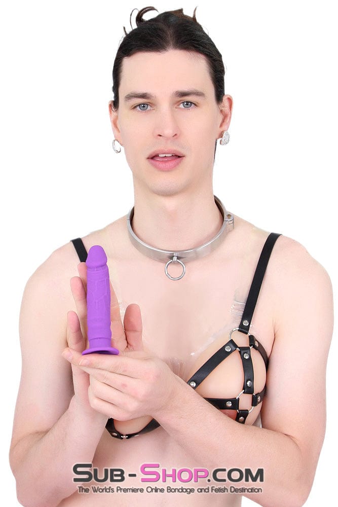 0405M-SIS      Pretty Sissy Purple Softy Real Feel Realistically Shaped Dildo Sissy   , Sub-Shop.com Bondage and Fetish Superstore