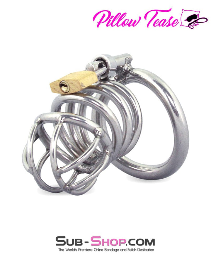 0677M      The Wave Stainless Steel Chastity Cage Chastity   , Sub-Shop.com Bondage and Fetish Superstore