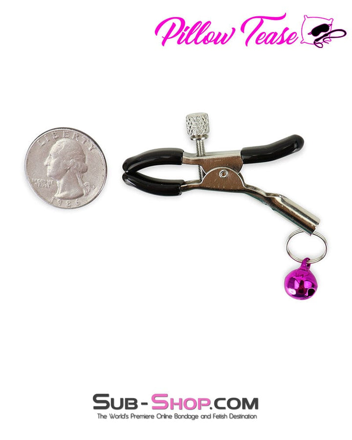 0864M      Purple Bell Adjustable Nipple Clamps Nipple Clamp   , Sub-Shop.com Bondage and Fetish Superstore