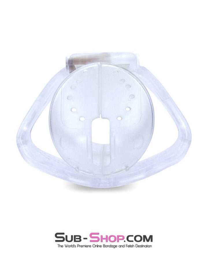 1106AR      Mistresses Slave Clear High Security Ventilated Locking Male Chastity Device - MEGA Deal MEGA Deal   , Sub-Shop.com Bondage and Fetish Superstore