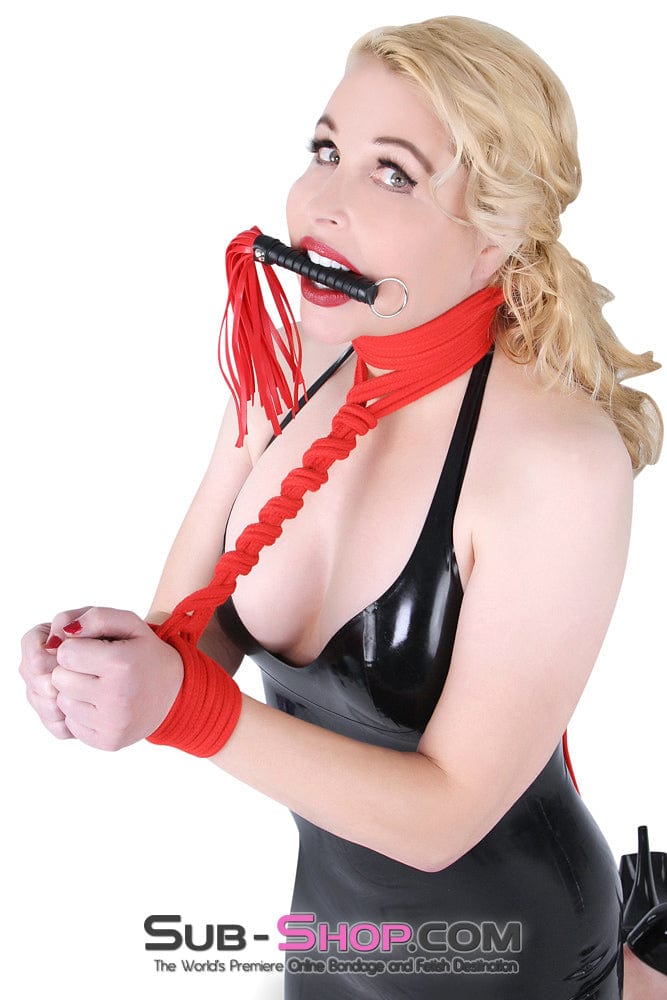 1141DL <b>BOGO!</b> Scarlet Seduction Thick Silken Twisted Red Bondage Rope, 32 Ft. Rope , Sub-Shop.com Bondage and Fetish Superstore