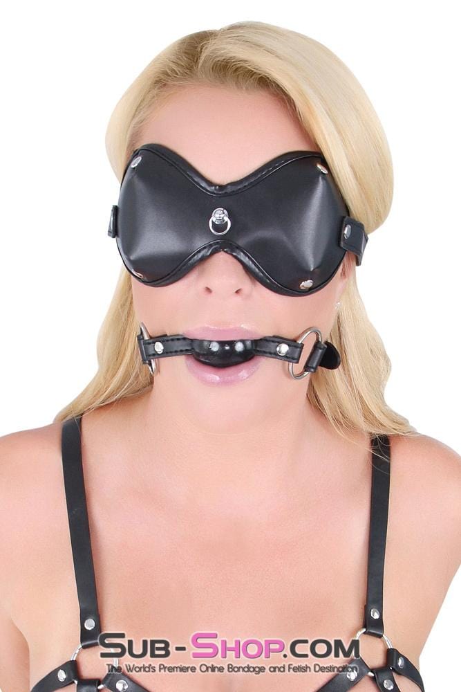 1354M      Supreme Coverage Blindfold with Kitten Post Hardware Blindfold   , Sub-Shop.com Bondage and Fetish Superstore