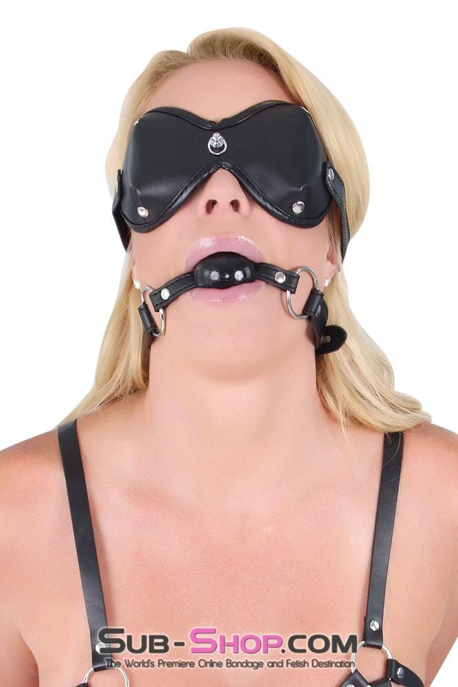 1354M      Supreme Coverage Blindfold with Kitten Post Hardware Blindfold   , Sub-Shop.com Bondage and Fetish Superstore