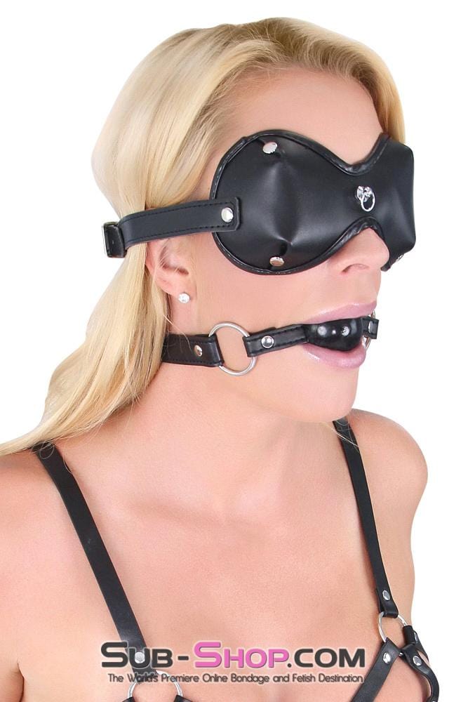 1354M      Supreme Coverage Blindfold with Kitten Post Hardware Blindfold   , Sub-Shop.com Bondage and Fetish Superstore