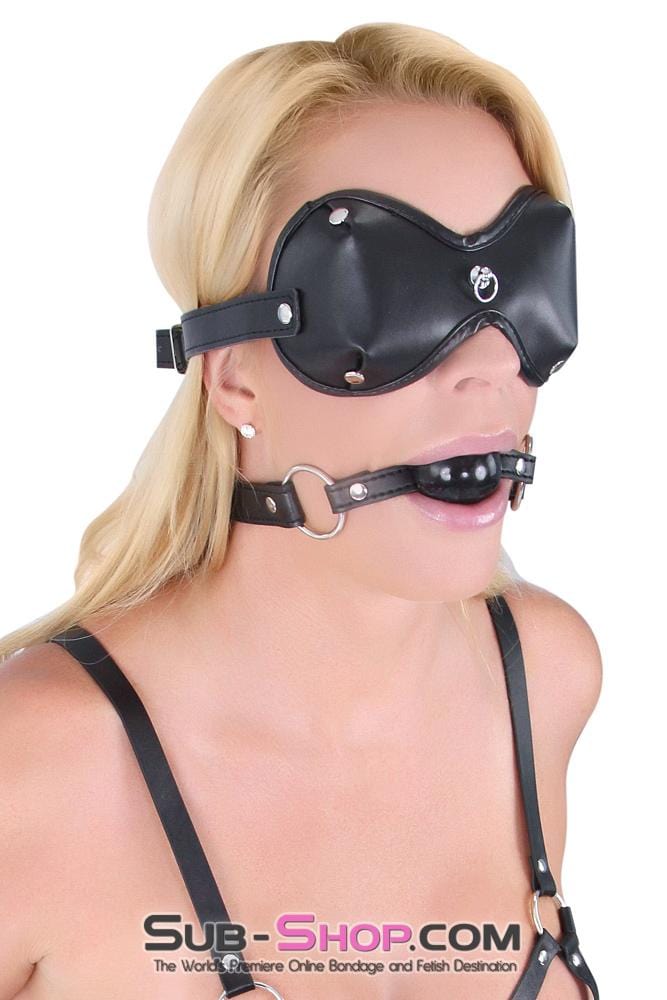 1354M      Supreme Coverage Blindfold with Kitten Post Hardware Blindfold   , Sub-Shop.com Bondage and Fetish Superstore