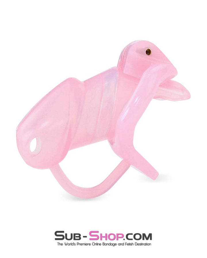 1358AR      Sissy Cock Blocker Silicone Tease and Torment Locking Male Chastity with Ball Divider Chastity   , Sub-Shop.com Bondage and Fetish Superstore