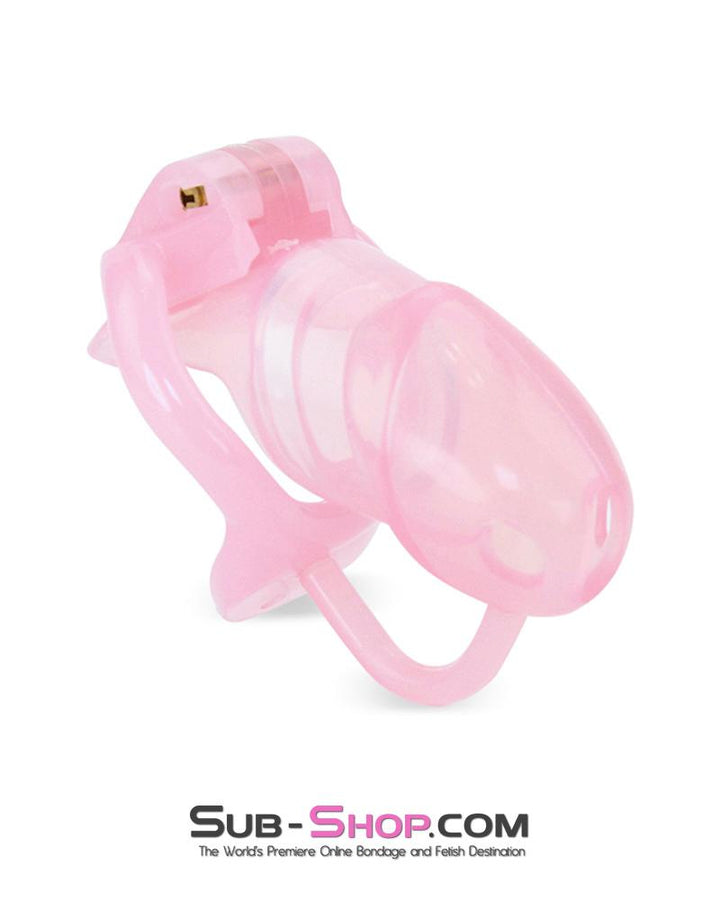 1358AR      Sissy Cock Blocker Silicone Tease and Torment Locking Male Chastity with Ball Divider Chastity   , Sub-Shop.com Bondage and Fetish Superstore