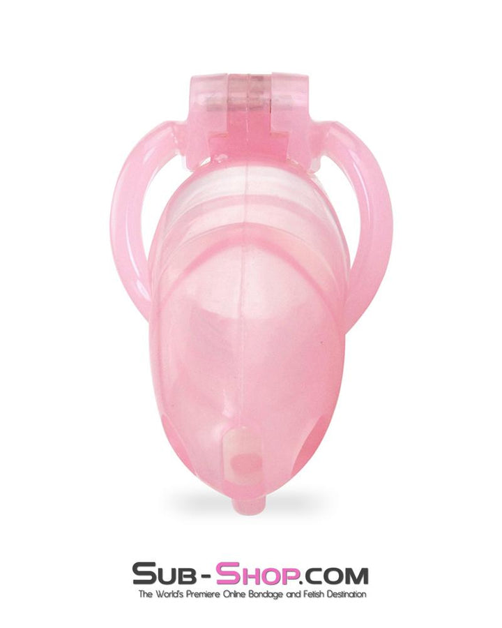 1358AR      Sissy Cock Blocker Silicone Tease and Torment Locking Male Chastity with Ball Divider Chastity   , Sub-Shop.com Bondage and Fetish Superstore