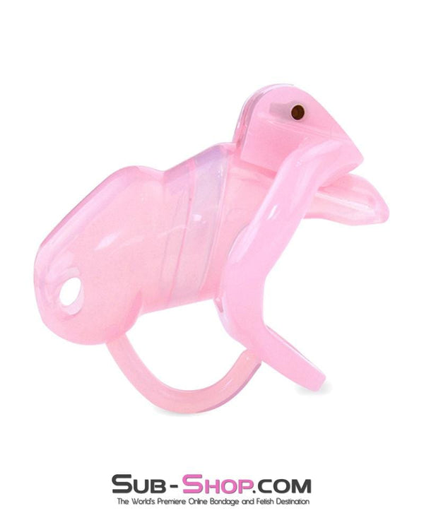 1359AR      Little Sissy Cock Blocker Silicone Locking Male Chastity with Ball Divider - MEGA Deal MEGA Deal   , Sub-Shop.com Bondage and Fetish Superstore