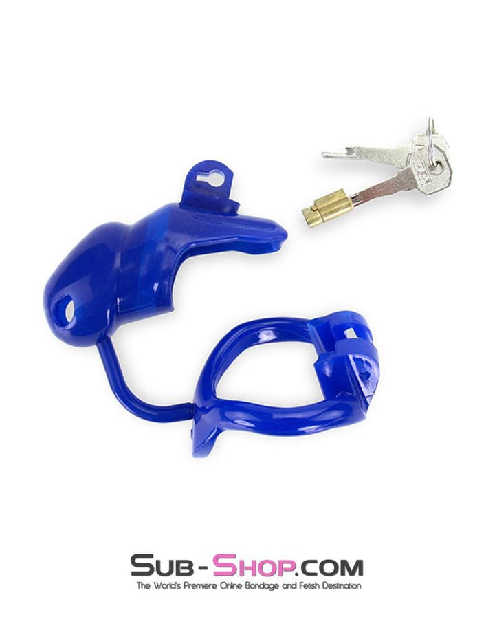 1386AR      Blue Balls High Security Locking Male Chastity Device with Ball Divider - MEGA Deal MEGA Deal   , Sub-Shop.com Bondage and Fetish Superstore