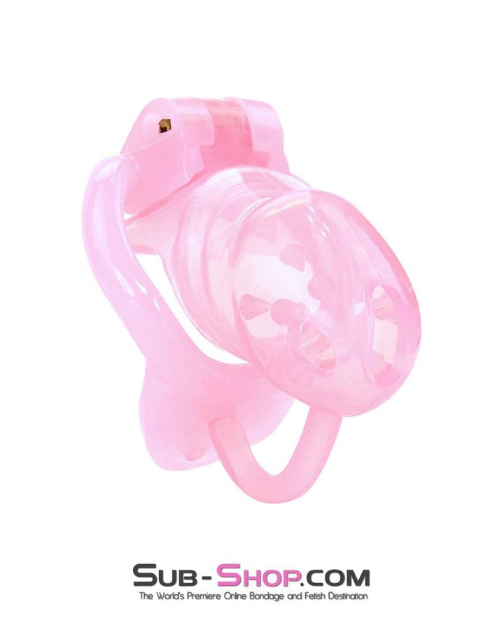 1391AR      Spiked Sissy Cock Blocker Silicone Locking Male Chastity with Ball Divider - MEGA Deal MEGA Deal   , Sub-Shop.com Bondage and Fetish Superstore