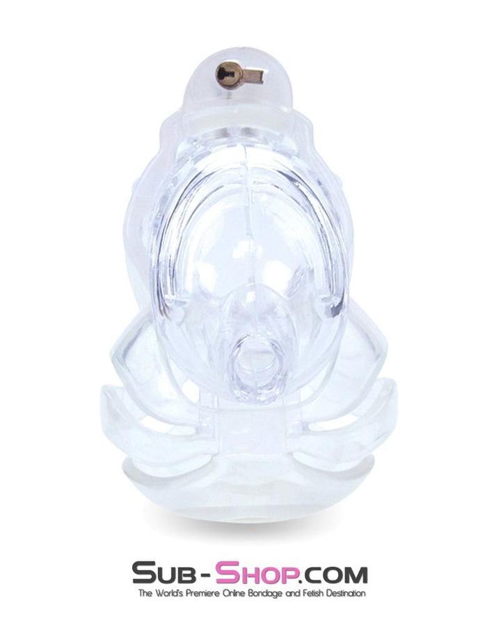 1414AR      The Vortex Clear Full Cock and Ball Enclosure High Security Locking Cock Tease Cage Chastity Chastity   , Sub-Shop.com Bondage and Fetish Superstore