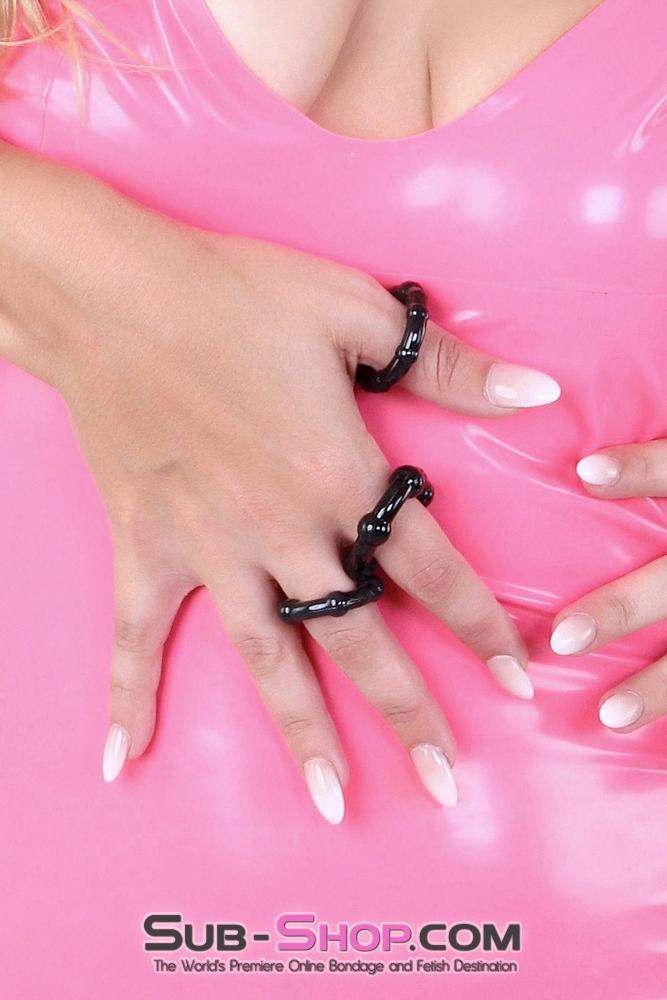 1436M      3 Ring Beaded Cock Ring Set - MEGA Deal Black Friday Blowout   , Sub-Shop.com Bondage and Fetish Superstore