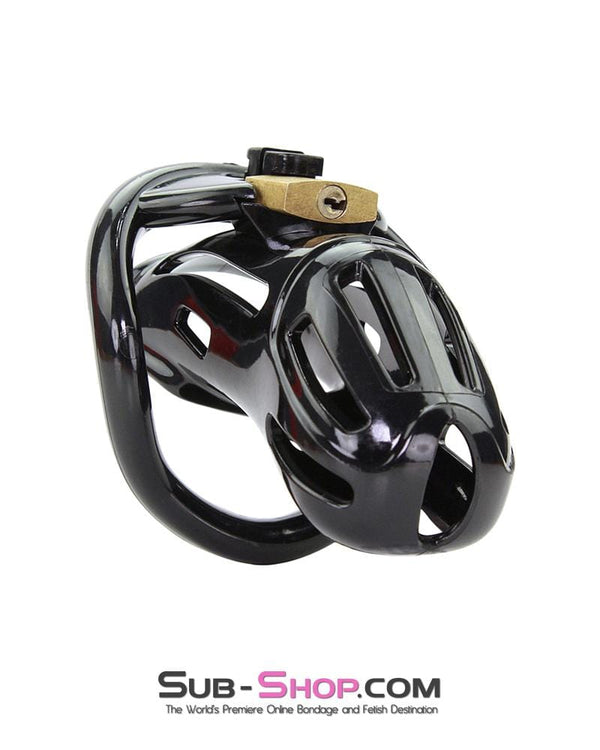 1510AR      Jailhouse Cock Black Locking Male Chastity Cage Chastity   , Sub-Shop.com Bondage and Fetish Superstore