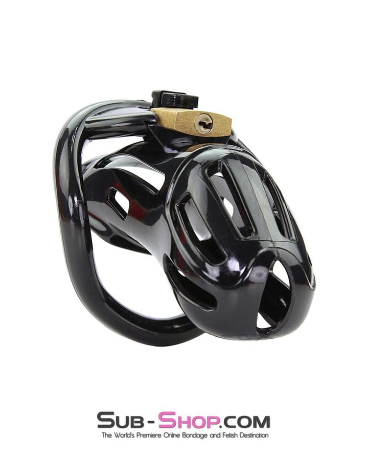 1510AR      Jailhouse Cock Black Locking Male Chastity Cage - MEGA Deal MEGA Deal   , Sub-Shop.com Bondage and Fetish Superstore