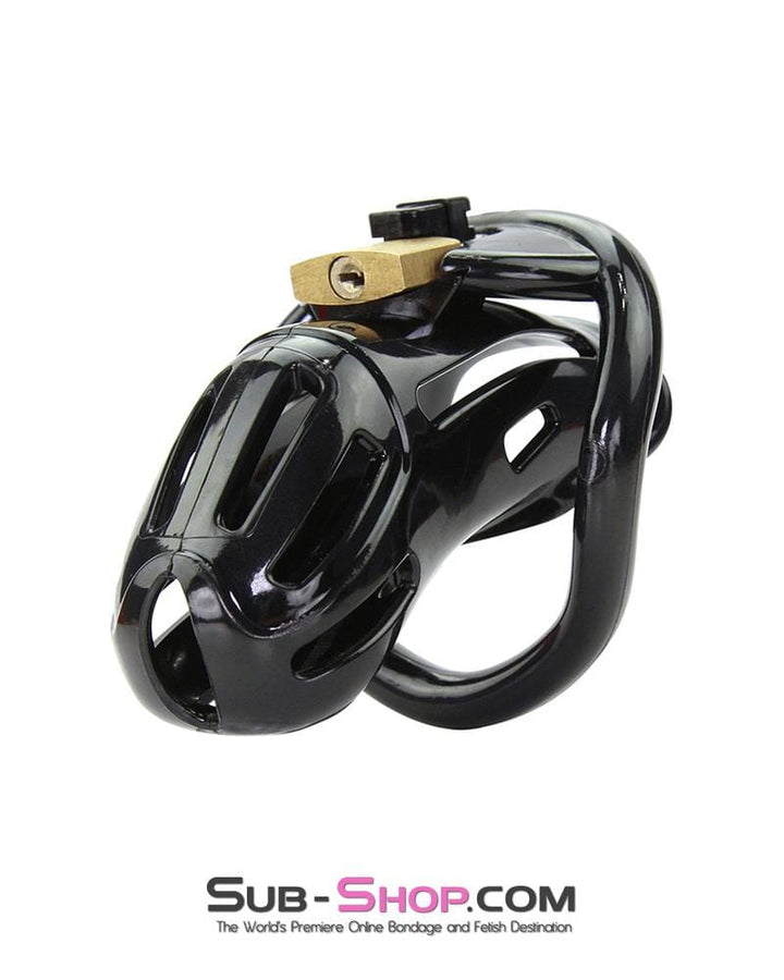 1510AR      Jailhouse Cock Black Locking Male Chastity Cage Chastity   , Sub-Shop.com Bondage and Fetish Superstore