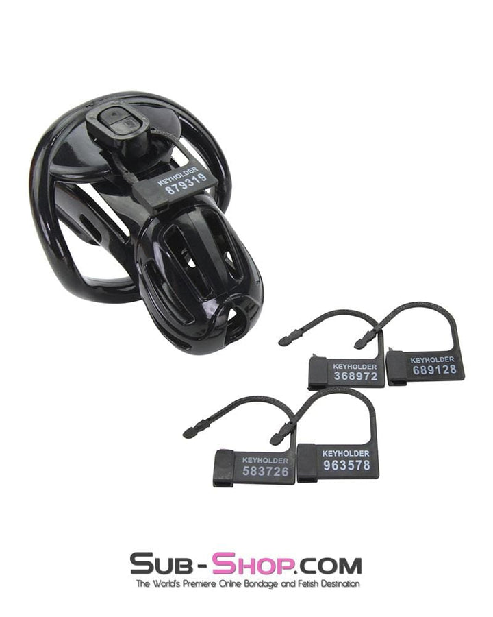 1510AR      Jailhouse Cock Black Locking Male Chastity Cage Chastity   , Sub-Shop.com Bondage and Fetish Superstore