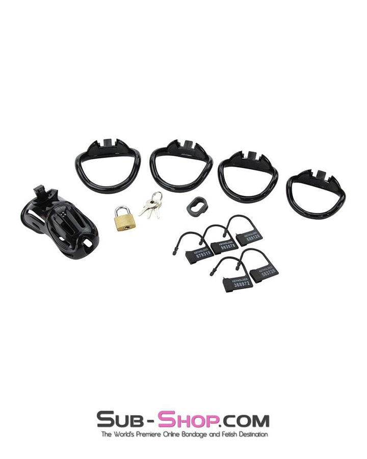 1510AR      Jailhouse Cock Black Locking Male Chastity Cage - MEGA Deal MEGA Deal   , Sub-Shop.com Bondage and Fetish Superstore