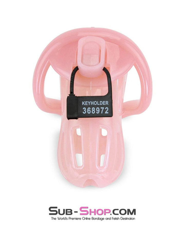 1533AR      Prison Bitch Pink Jailhouse Cock Locking Male Chastity Cage - MEGA Deal MEGA Deal   , Sub-Shop.com Bondage and Fetish Superstore