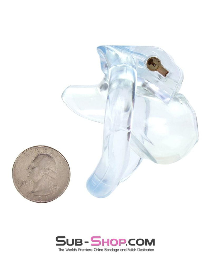 1578AR      Cuckold Mini Clear High Security Locking Male Chastity Chastity   , Sub-Shop.com Bondage and Fetish Superstore