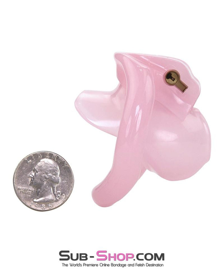 1581AR      Sissy Cuckold Mini Pink High Security Locking Male Chastity - MEGA Deal MEGA Deal   , Sub-Shop.com Bondage and Fetish Superstore