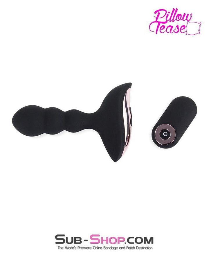 1594M-SIS      Sissy Maid Rechargeable Remote Control 10 Function Waterproof Vibrating Wireless Silicone Anal Plug Sissy   , Sub-Shop.com Bondage and Fetish Superstore