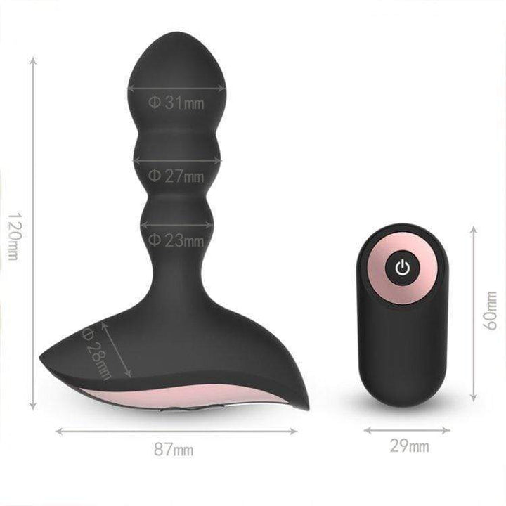 1594M-SIS      Sissy Maid Rechargeable Remote Control 10 Function Waterproof Vibrating Wireless Silicone Anal Plug Sissy   , Sub-Shop.com Bondage and Fetish Superstore