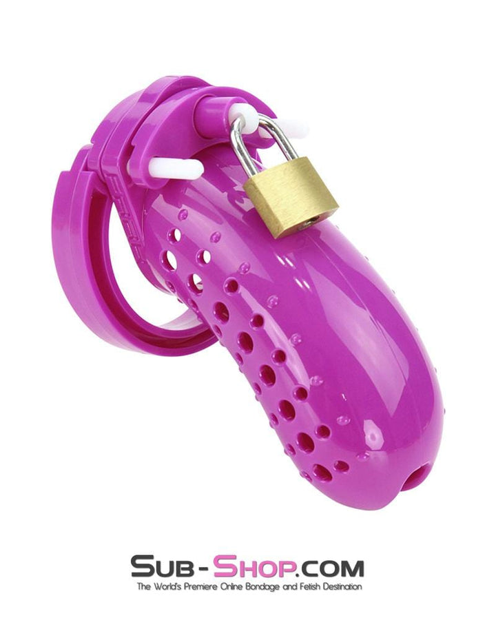 1603AR      The Stockade Purple Cage Male Chastity Device - MEGA Deal MEGA Deal   , Sub-Shop.com Bondage and Fetish Superstore