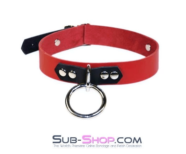 1616A      Dark Rapture Leather Choker Collar Collar   , Sub-Shop.com Bondage and Fetish Superstore