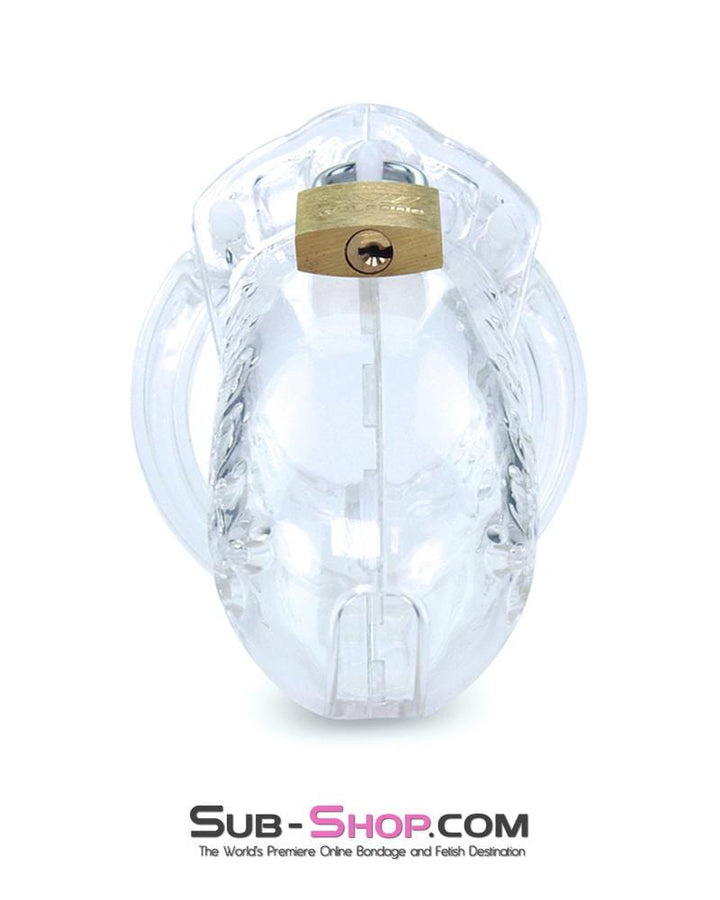 1623AR      Short Stockade Clear Cage Male Chastity Device - MEGA Deal MEGA Deal   , Sub-Shop.com Bondage and Fetish Superstore