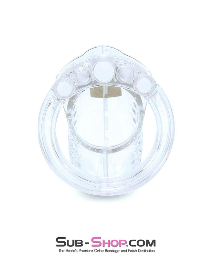 1623AR      Short Stockade Clear Cage Male Chastity Device Chastity   , Sub-Shop.com Bondage and Fetish Superstore