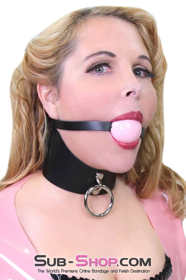 1656A Surrender 3" Black Leather Posture Collar Collar , Sub-Shop.com Bondage and Fetish Superstore