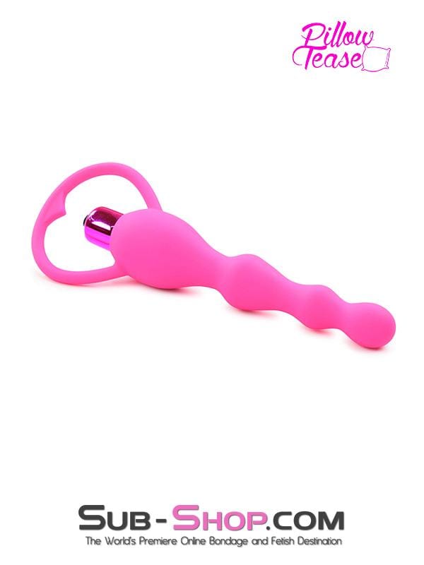 1687M      Vibrating Pink Silicone Anal Beads - LAST CHANCE - Final Closeout! Black Friday Blowout   , Sub-Shop.com Bondage and Fetish Superstore